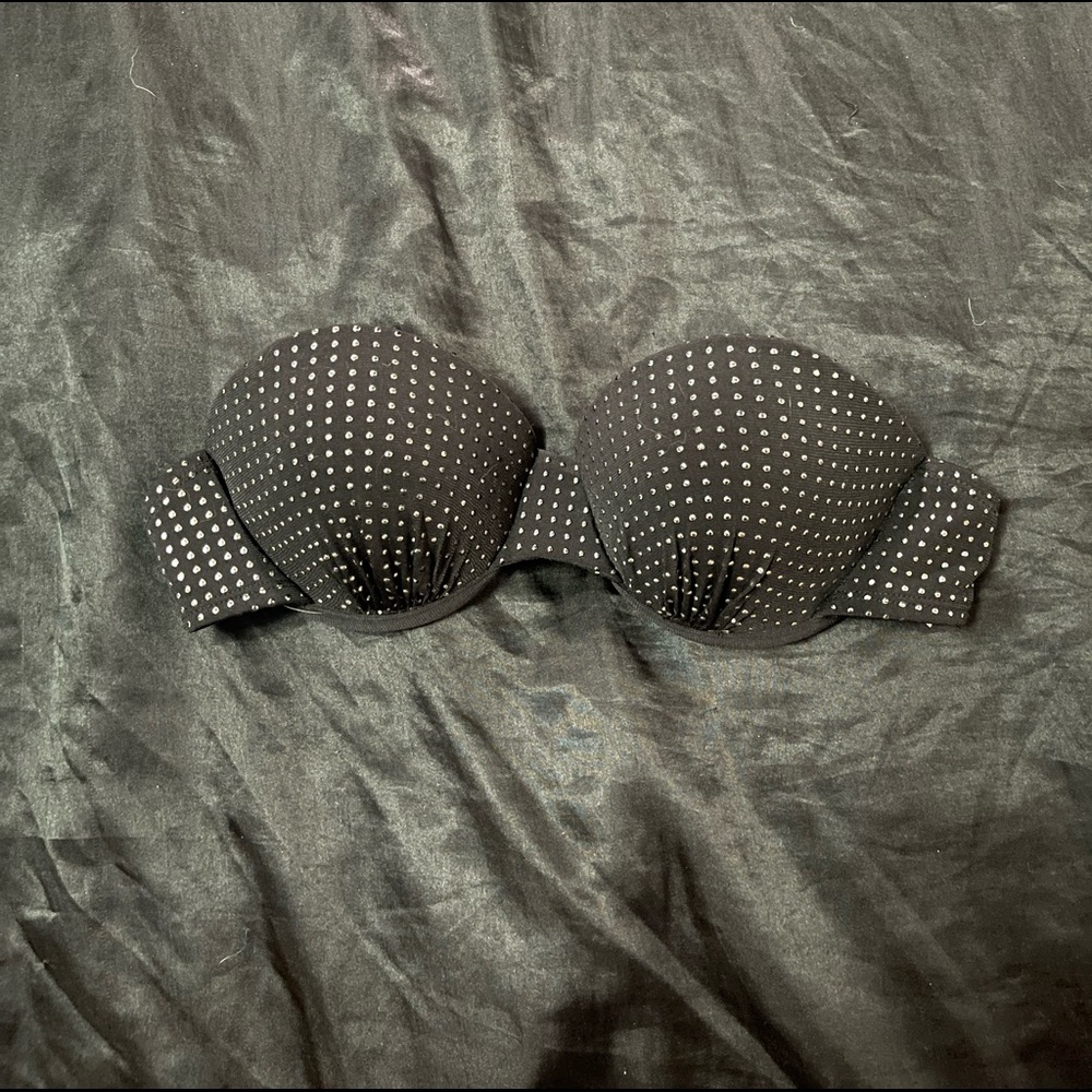 Studded push up bikini top
